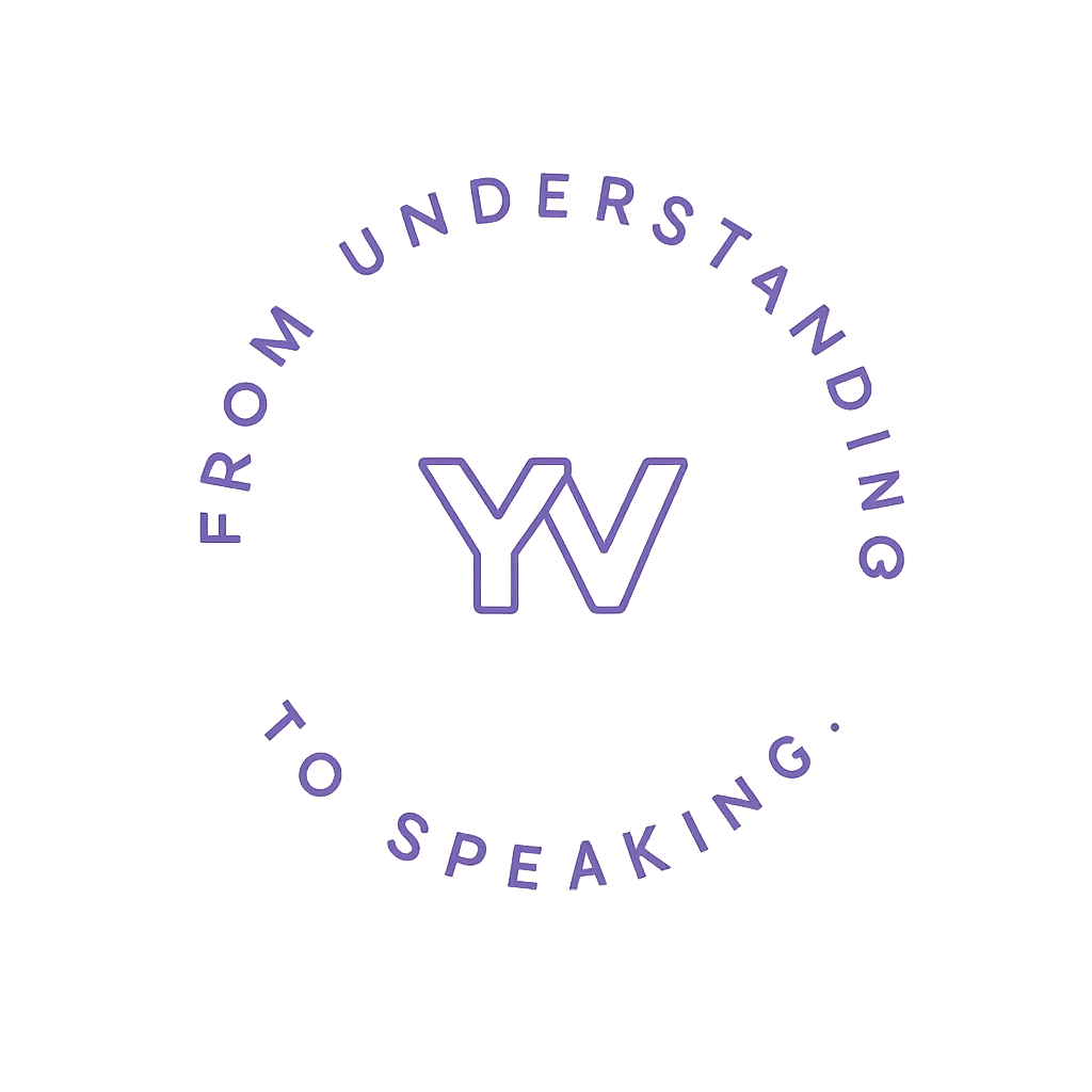 YV English circular logo